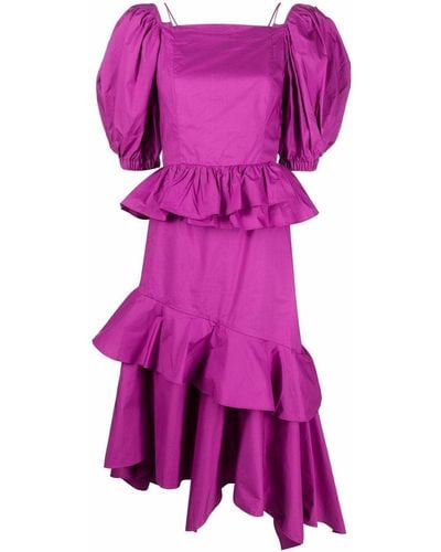 Ulla Johnson Marie Ruffled Dress - Purple