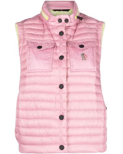 3 MONCLER GRENOBLE Gumiane Quilted Gilet - Pink