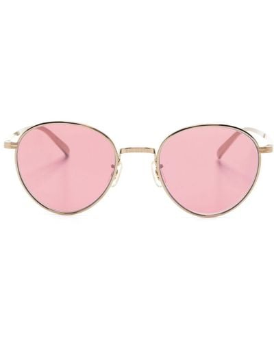 Oliver Peoples Rhydian Round-frame Sunglasses - Pink