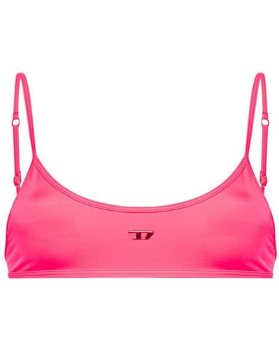 DIESEL Top de bikini Nala con logo - Rosa