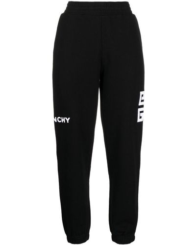 Givenchy Logo-patch Cotton Track Trousers - Black