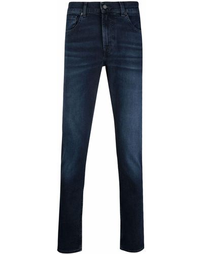 7 For All Mankind Straight Jeans - Blauw