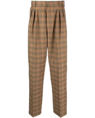 KENZO Geruite Pantalon - Naturel