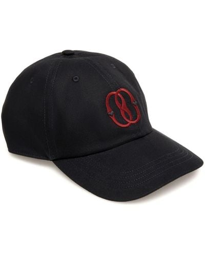 Bally Embroidered-logo cotton baseball cap - Schwarz