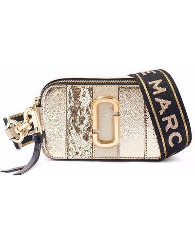 Marc Jacobs The Snapshot Tas Met Metallic Streep - Meerkleurig