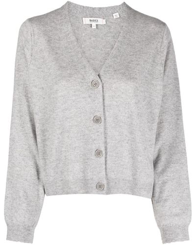 Chinti & Parker Wool-cashmere Blend Cropped Cardigan - Gray