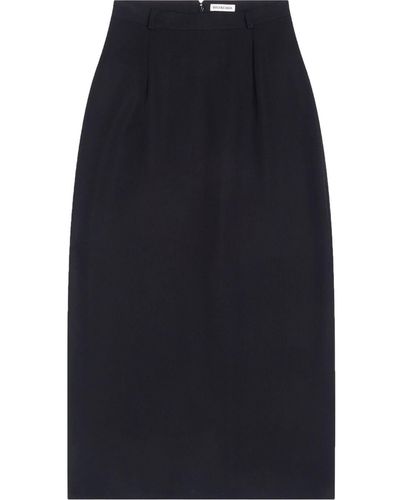 Balenciaga Pencil Maxi Skirt - Black