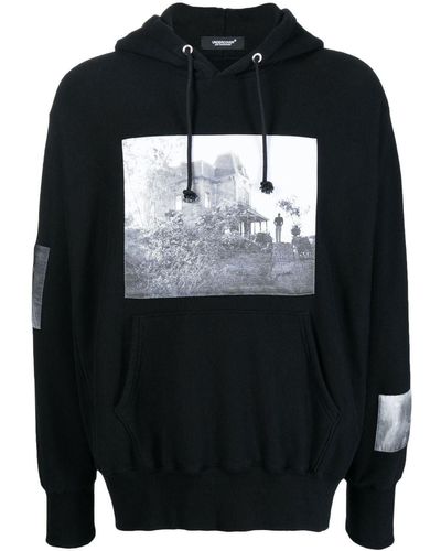 Undercover X Psycho House-graphic Hoodie - Black