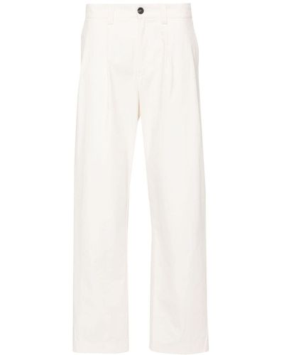 Sease Mid-rise Wide-leg Pants - White