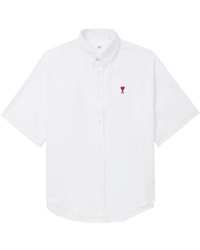 Ami Paris Ami De Coeur Cotton Shirt - White