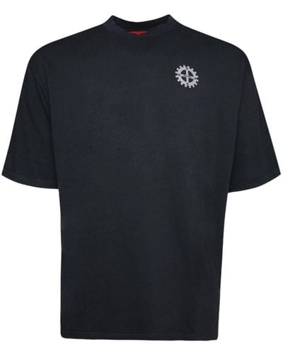 032c Machinery T-Shirt aus Bio-Baumwolle - Schwarz