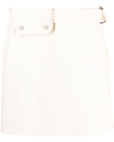Nanushka Wrap Organic-cotton Mini Skirt - White