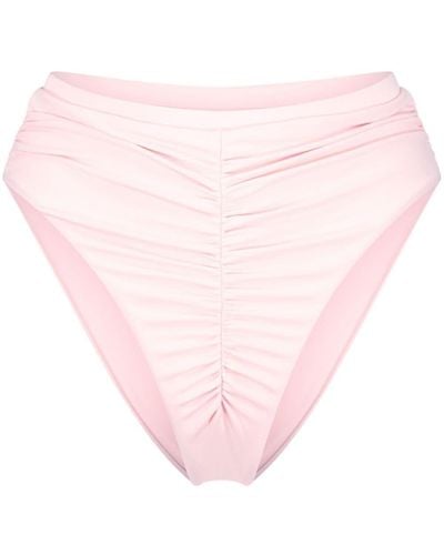 Giambattista Valli Gerafftes Bikinihöschen - Pink