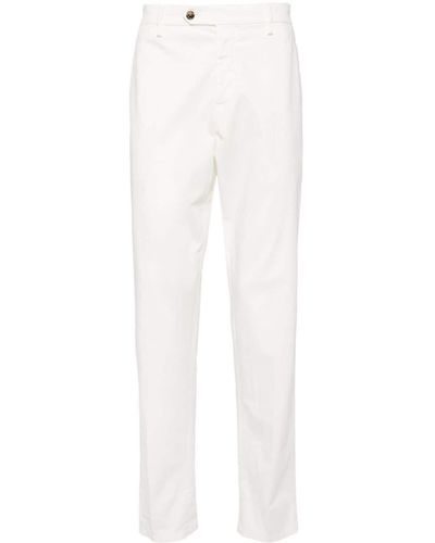Lardini Mid-rise Poplin Chino Trousers - White