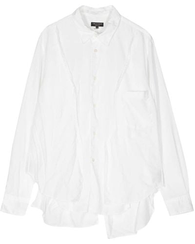 Comme des Garçons Asymmetric Poplin Shirt - White