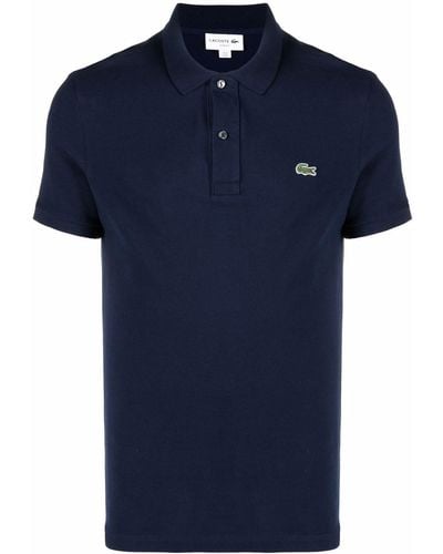 Lacoste Logo-embroidered Polo Shirt - Blue