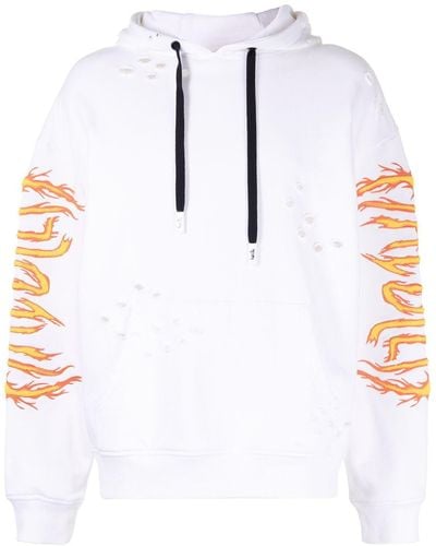 Haculla On Fire Hoodie - White