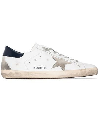 Golden Goose Super Star レザー&スエード スニーカー - ホワイト