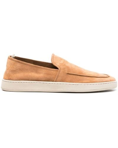 Officine Creative Slip-on Suede Trainers - Brown