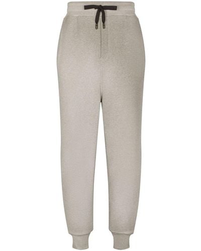Dolce & Gabbana Crest-print Track Pants - Grey