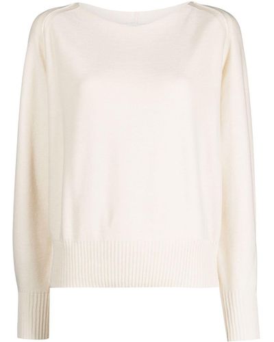 DKNY Round-neck Long-sleeve Jumper - Natural