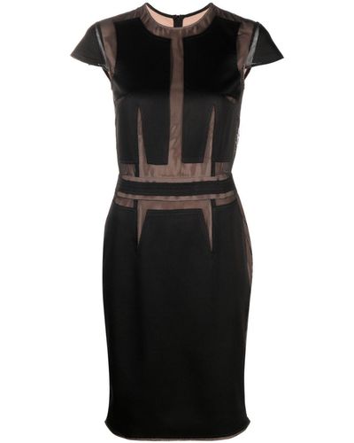 Moschino Kleid mit kurzen Ärmeln - Schwarz