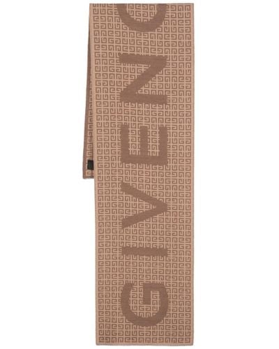 Givenchy Sjaal Met Logo-jacquard - Naturel