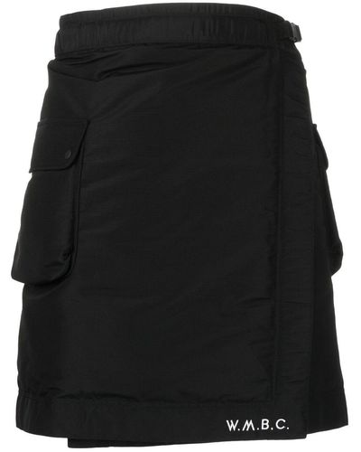 White Mountaineering Cargo Pockets Crossover Shorts - Black