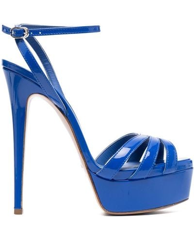 Le Silla Lola 140mm Sandals - Blue