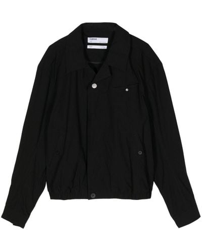C2H4 Button-up Shirt Jacket - Black