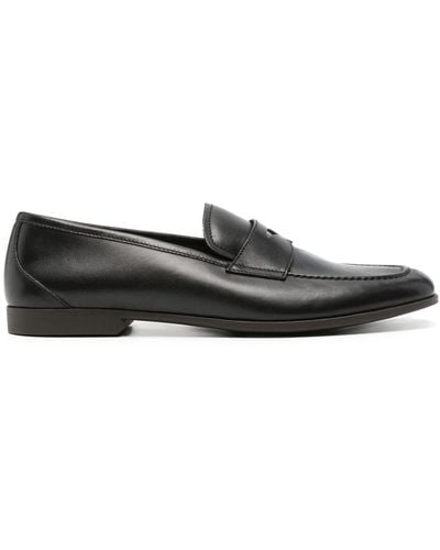 Fratelli Rossetti Penny-slot Leather Loafers - Black