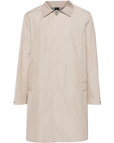 Hevò Loco Single-breasted Trench Coat - White