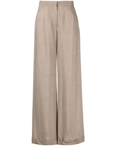 Totême Wide-leg Tailored Trousers - Natural