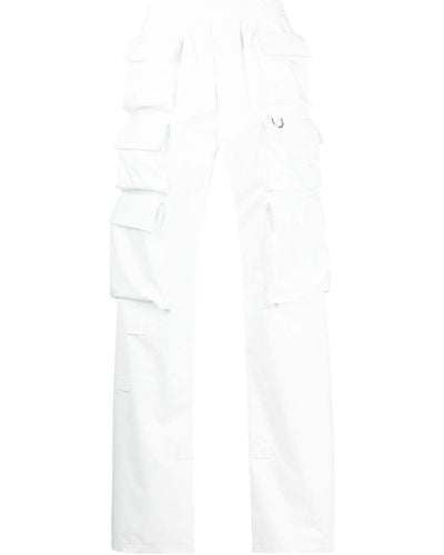 Givenchy Pantalon droit à poches cargo - Blanc