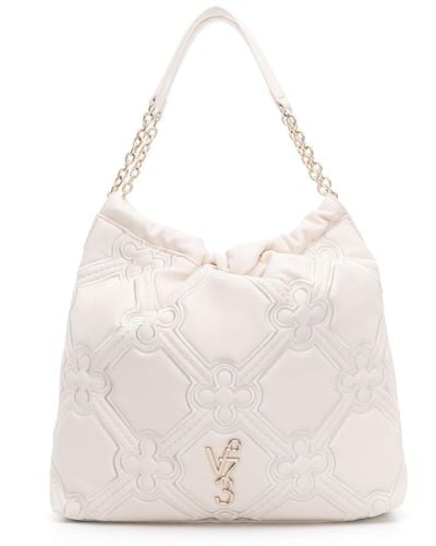 V73 Nyala Motif-embroidered Tote Bag - White