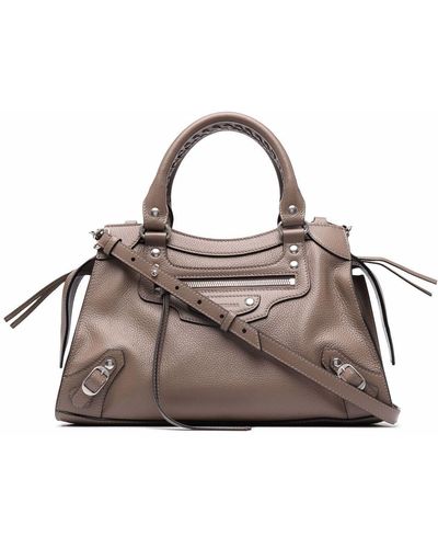 Balenciaga Neo Classic Leather Tote Bag - Brown