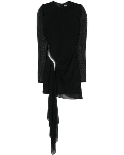 David Koma Metallic-appliqué Mini Dress - Black