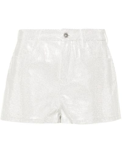 Ermanno Scervino Rhinestone-embellished Shorts - White