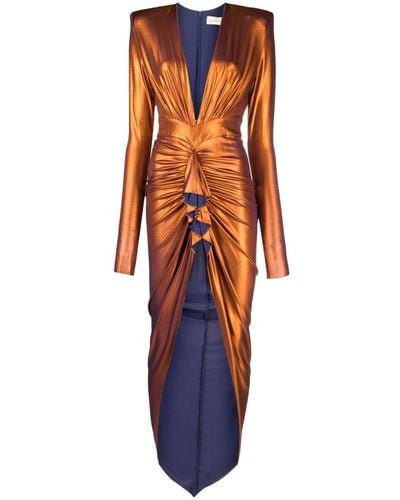 Alexandre Vauthier Long Dress - Orange