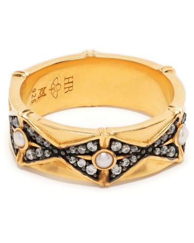 Missoma X Harris Reed Crystal-embellished Ring - Metallic