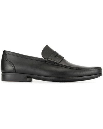 Magnanni Classic Flat Loafers - Black