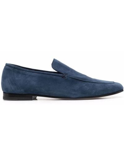Corneliani Stitch-detail Loafers - Blue