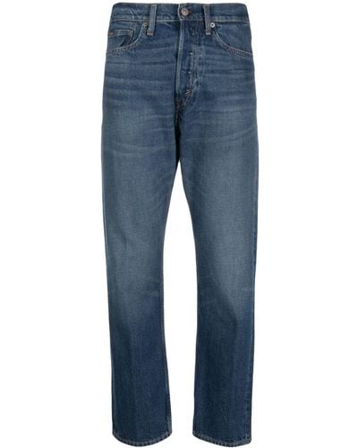 Polo Ralph Lauren Jeans crop a vita alta 3X1 Rigid - Blu