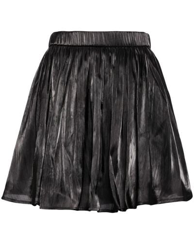 B+ AB Flared Ruffled Skirt - Black