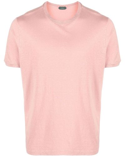 Zanone Short-sleeved T-shirt - Pink