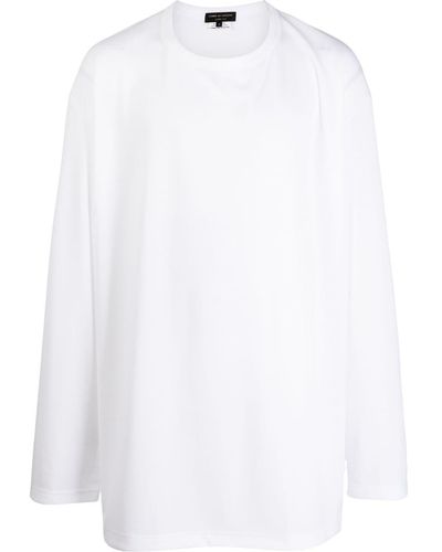 Comme des Garçons Cut-out Detailing Round-neck T-shirt - White