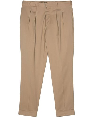 Officine Generale Pierre Tapered Trousers - Natural