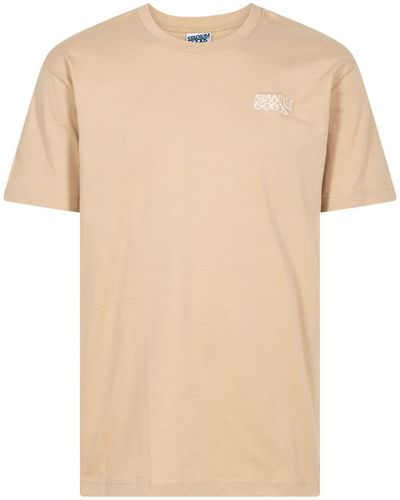 Stadium Goods Stacked Logo "tonal Sand" T-shirt - Natural