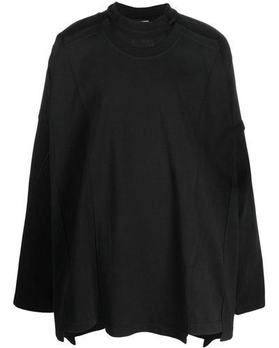 Vetements Trompe L'oeil Cotton Sweatshirt - Black