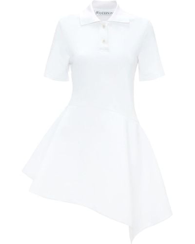 JW Anderson Kleid mit Poloshirtkragen - Weiß